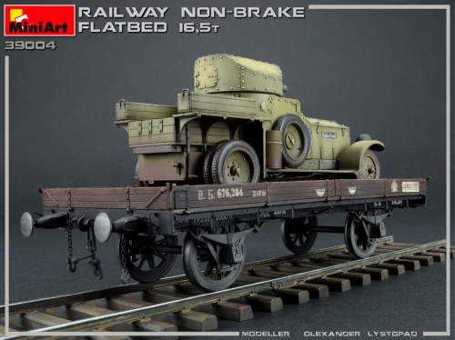 MiniArt Railway Non-Brake Flatbed 16.5 T (1:35)