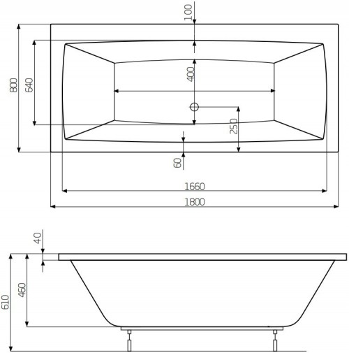 Roca Vita 180x80 A24T079000