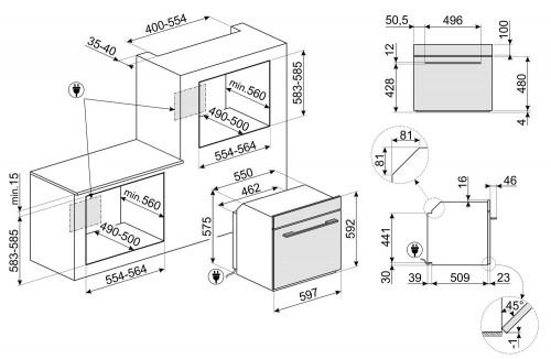 Smeg Linea SO6104S4PG