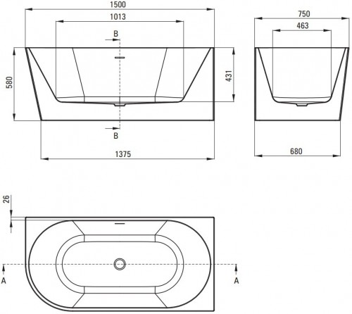 Deante Silia 150X75 KDS 015L