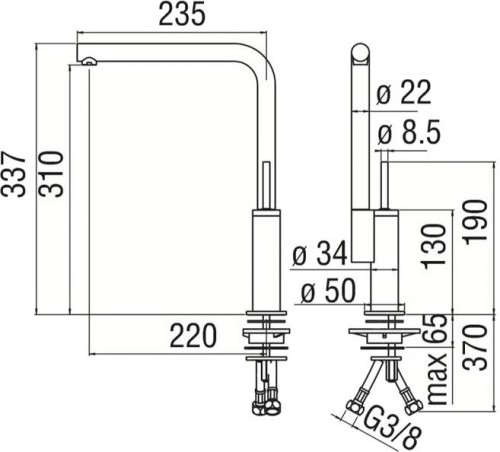 Nobili Rubinetterie Acquerelli AJ93133CR