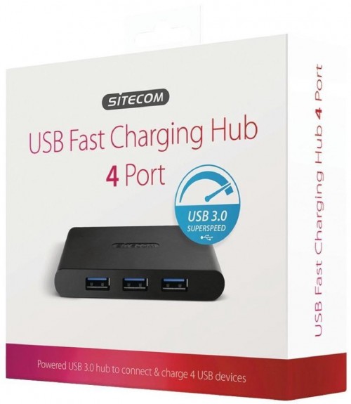 Sitecom USB 3.0 Fast Charging Hub 4 Port