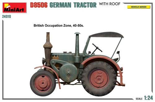 MiniArt German Tractor D8506 with Roof (1:24)