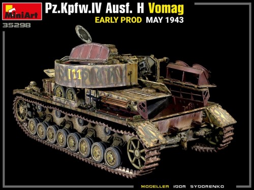 MiniArt Pz.Kpfw.IV Ausf. H Vomag Early Prod May 1943 Interio