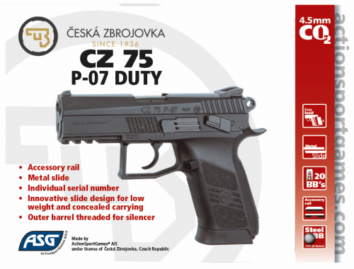 ASG CZ-75 P-07 Duty