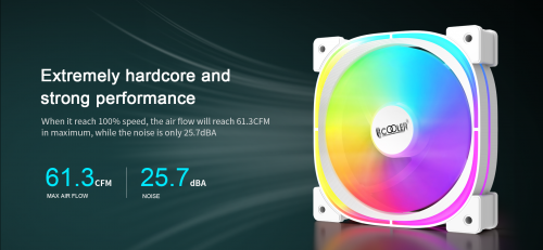 PCCooler EF120 ARGB White