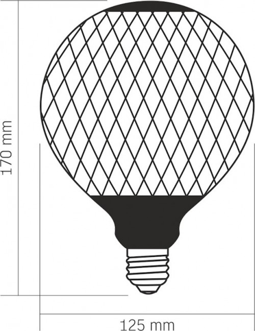 Videx Filament G125 6W 1800K E27