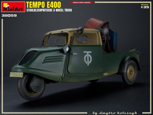 MiniArt Tempo E400 Stahlblechpritsche 3 Wheel Truck (1:35)