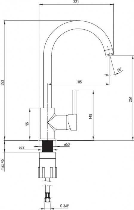 Deante Corio ZRCB2103