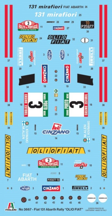 ITALERI Fiat 131 Abarth Rally Olio Fiat (1:24)