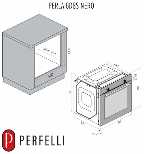 Perfelli PERLA 6D8S NERO