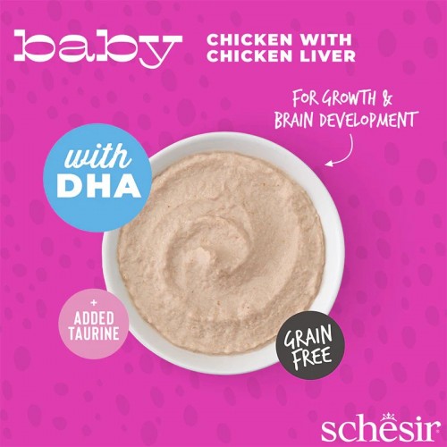 Schesir Baby Chicken/Chicken Liver Pouch 70 g