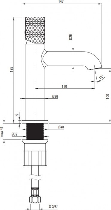 Deante Silia Hexa BHS F20M
