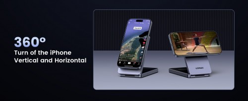 Ugreen MagFlow 15W 2-in-1 MagSafe Charger