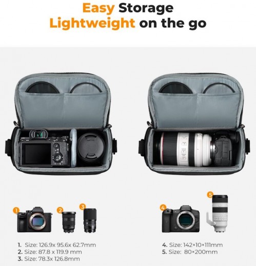 K&F CONCEPT Camera Sling Bag 5L