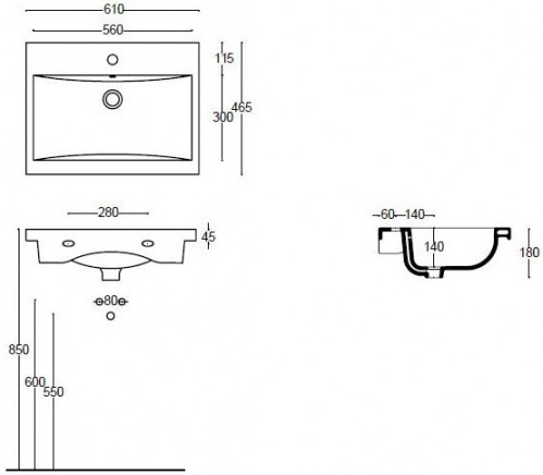 Чертеж с размерами