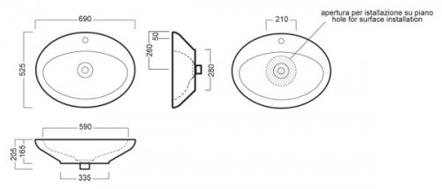 Чертеж с размерами