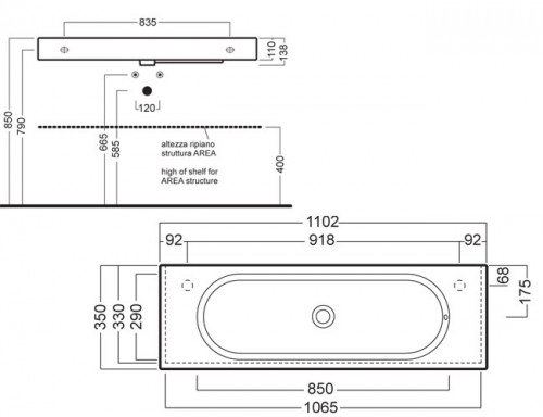 Чертеж с размерами