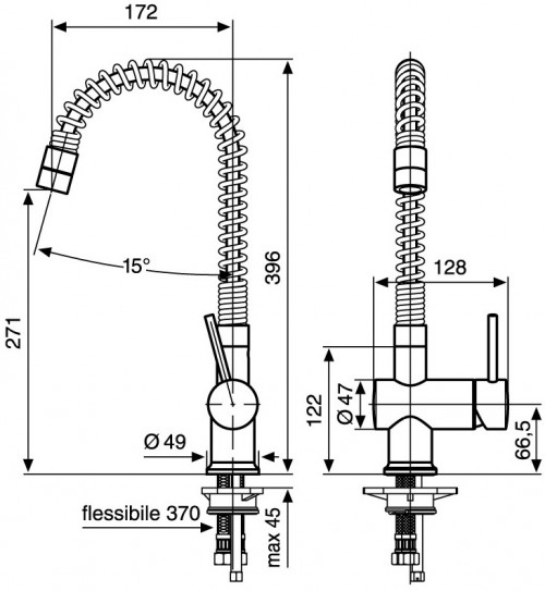 Чертеж с размерами