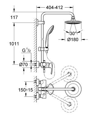 Чертеж с размерами