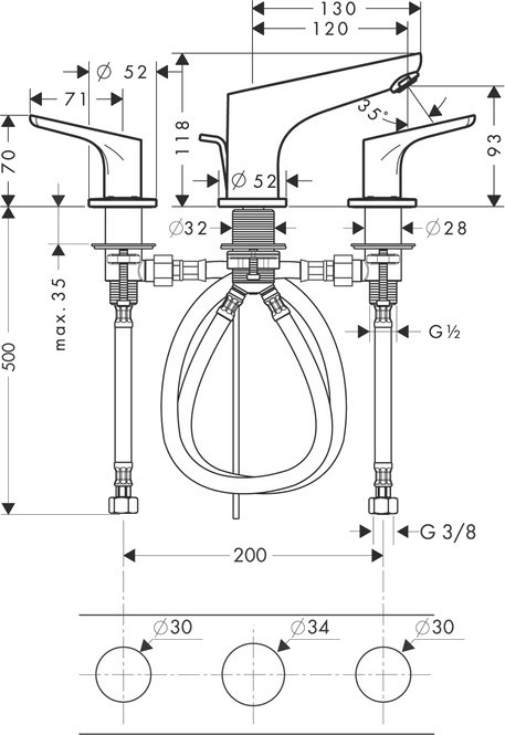 Hansgrohe Ecostat 1001 CL 13211