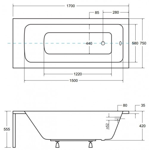 Besco Talia 170x70