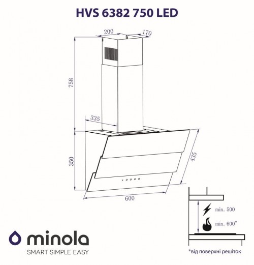 Minola HVS 6682 BL 1000 LED