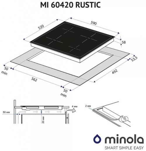 Minola MI 60420 GBL Rustic