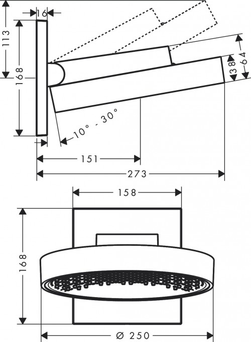 Hansgrohe Rainfinity 250 26226