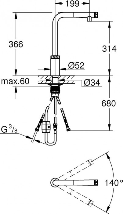 Grohe Minta SmartControl 31613