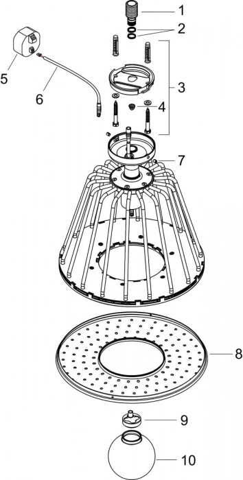 Axor LampShower 275 26032