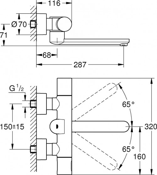 Grohe Eurosmart Cosmopolitan E 36332000