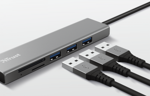 Trust Halyx Fast USB-C Hub & Card Reader