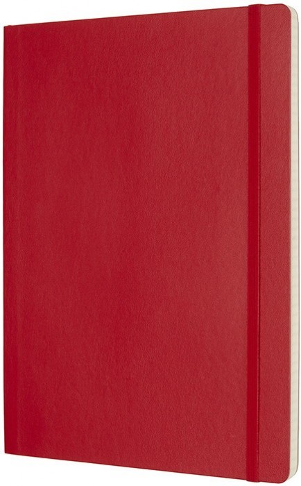 Moleskine Squared Notebook A4 Soft Red