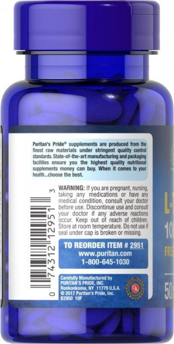 Puritans Pride L-Taurine 1000 mg