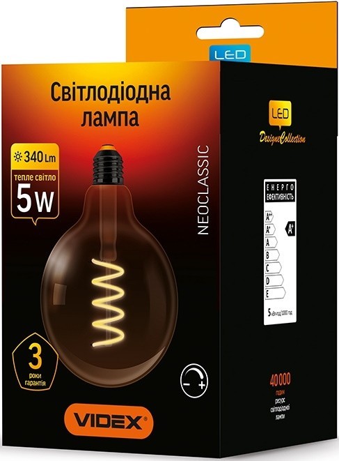 Videx Filament G125FASD 5W 2200K E27