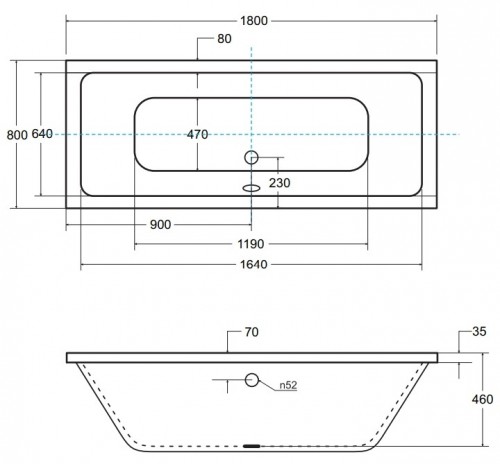 Besco Vera 180x80 WKV-180-WZ