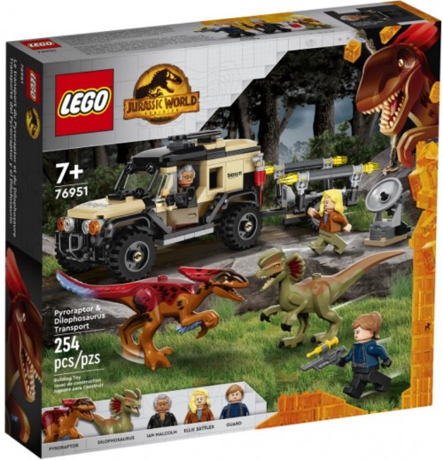 Lego Pyroraptor and Dilophosaurus Transport 76951