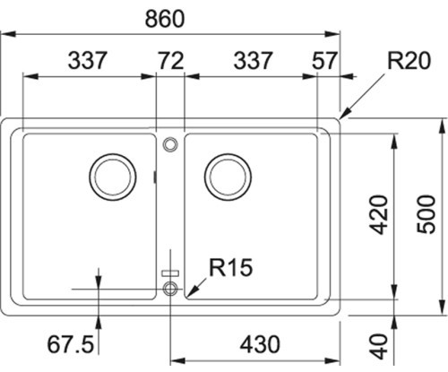 Franke Basis BFG 620 114.0363.938