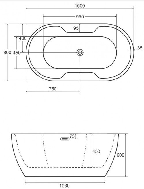 Besco Navia 150x80 WAS-150-N