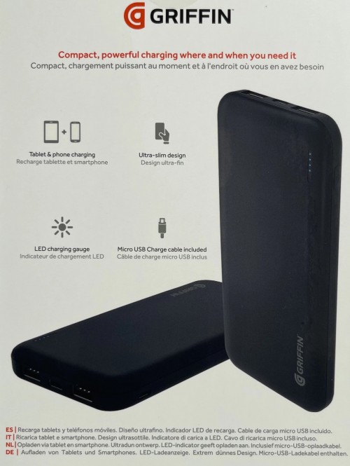 Griffin Power Bank 10000mAh Black (GP-147-BLK)