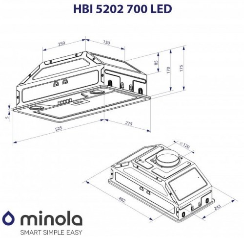 Minola HBI 5202 WH 700 LED