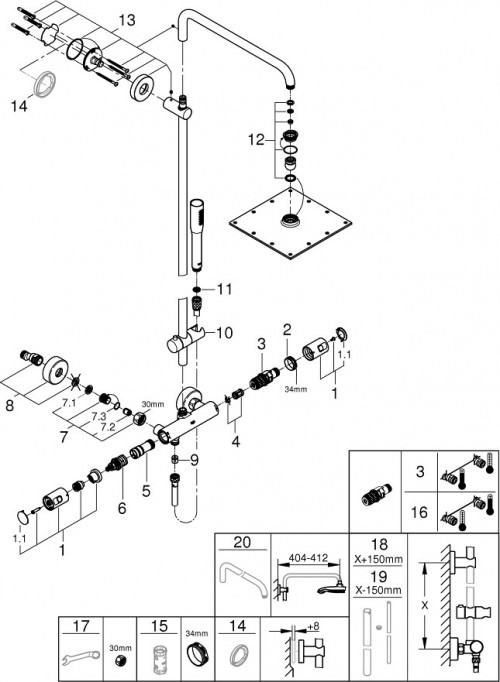 Grohe Vitalio Joy System 230 26365000