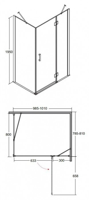 Besco Viva 100x80 VPP-100-195C