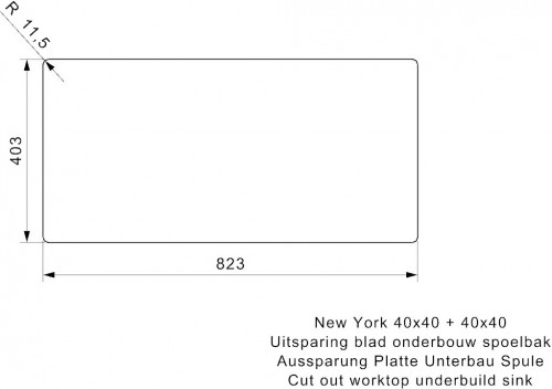 Reginox New York 40x40+40x40 R28254
