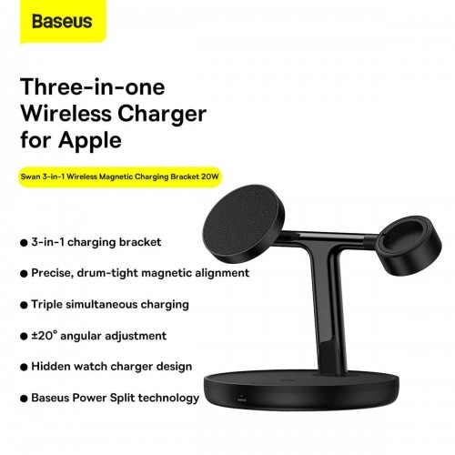 BASEUS Swan 3-in-1 Wireless Magnetic Charging Bracket