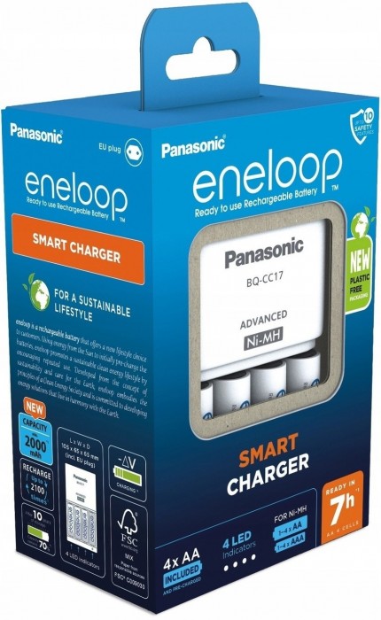 Panasonic Advanced Charger + Eneloop 4xAA 2000 mAh