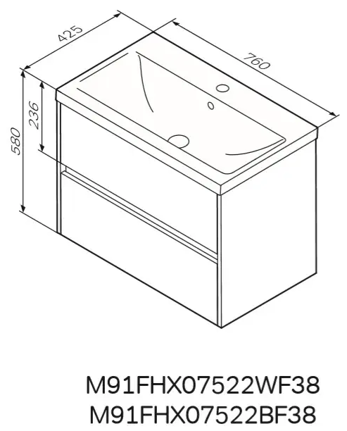 AM-PM Gem S 75 M91-FHX0752-WC0752BF38