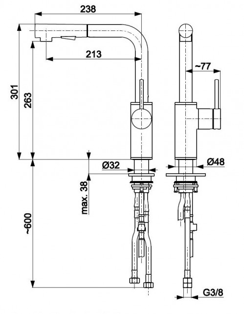 Armatura Duero Basic 6623-110-22