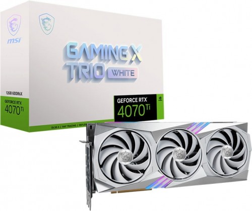 MSI GeForce RTX 4070 Ti GAMING X TRIO WHITE 12G